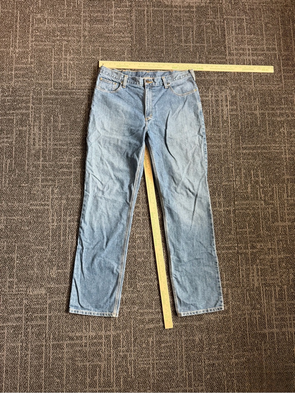 Carhartt Relaxed Fit Straight Leg 100% Cotton Denim Jeans Men’s size 38x36